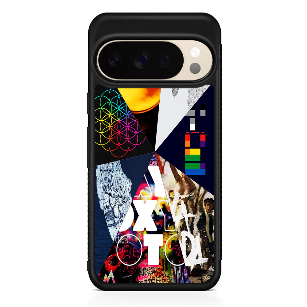 Coldplay Album Cover Collage Google Pixel 10 Pro XL Case | Slim Google Pixel 10 Pro XL Protective Case