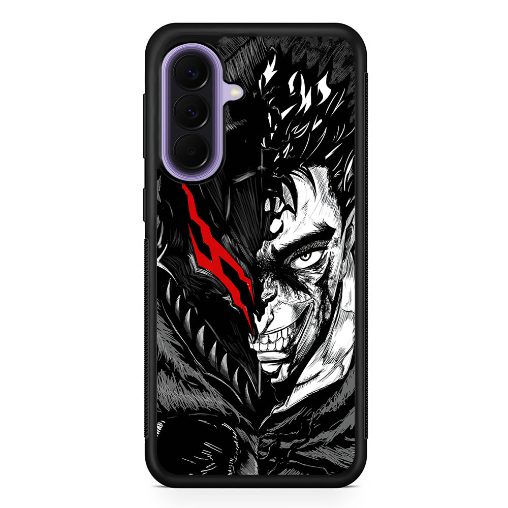 Guts Berserk Face Samsung Galaxy A57 Case | Slim Samsung Galaxy A57 Rubber Case