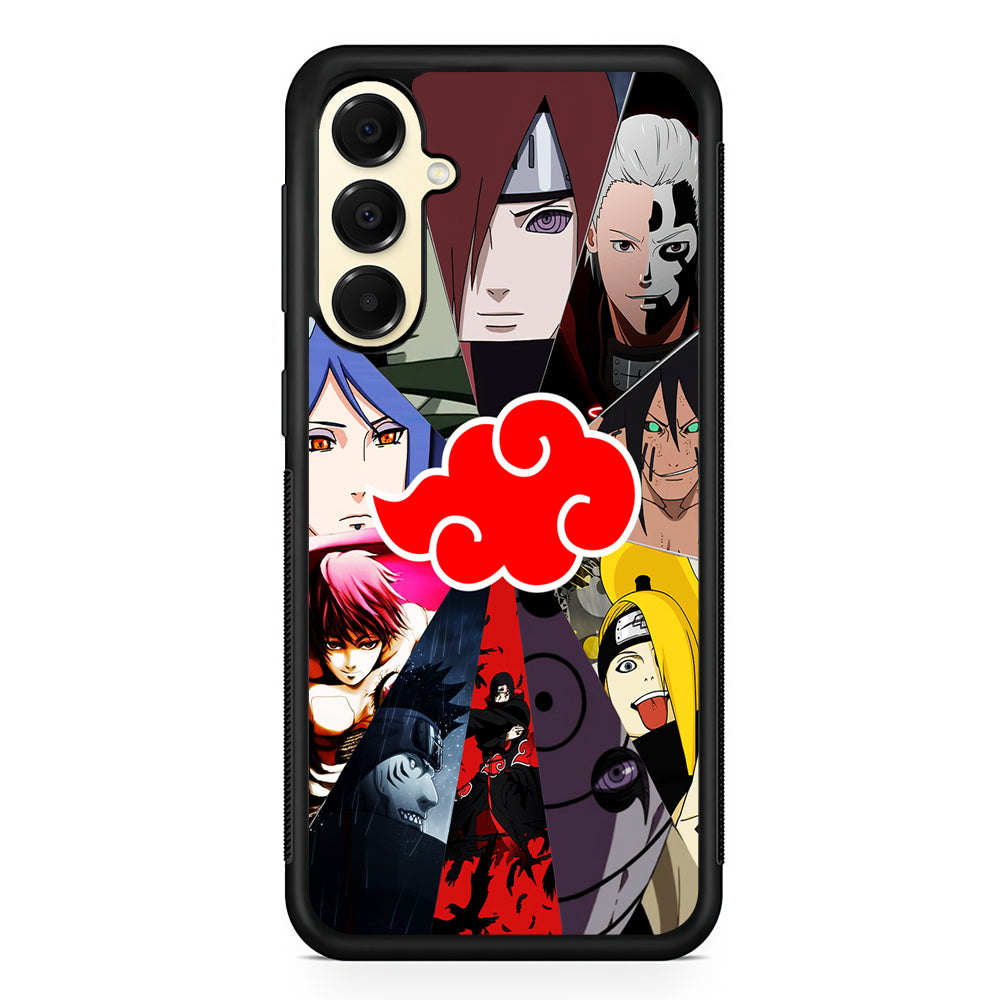 Naruto Akatsuki Clan Member Samsung Galaxy A16 Case | Slim Rubber Samsung Galaxy A16 Case
