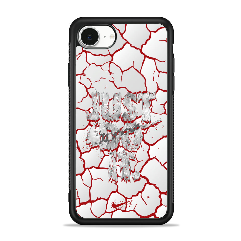 Nike On The Red Crack iPhone 16e Case - Slim Silicone Case