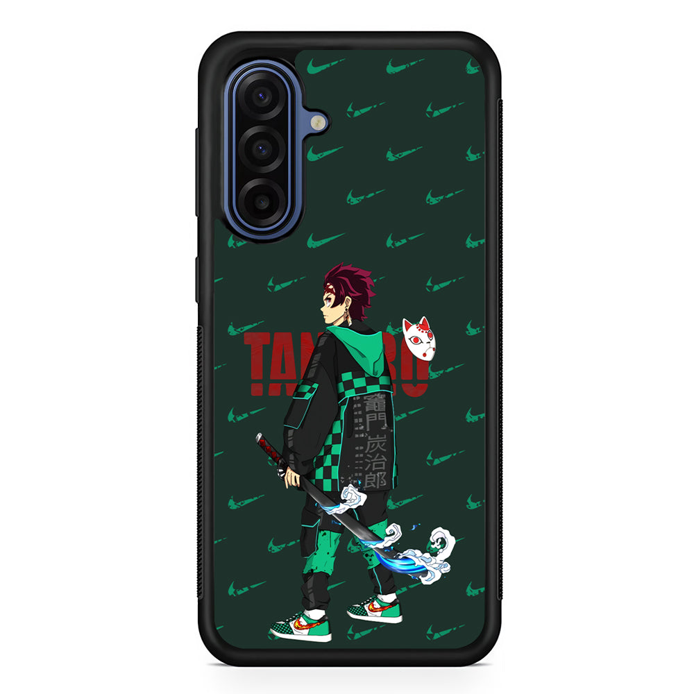 Nike on Tanjiro Suit Samsung Galaxy A17 Case | Samsung Galaxy A17 Protective Rubber Case