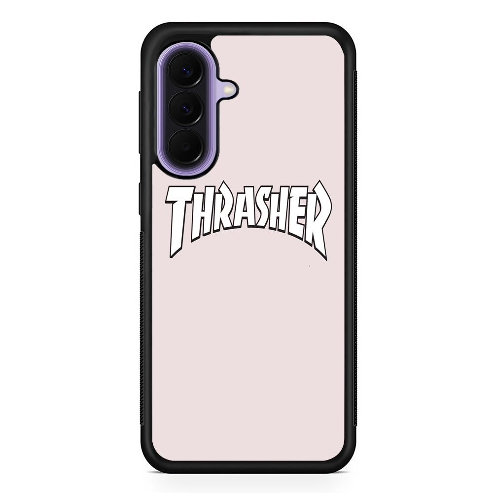 Thrasher Pearl White Logo Samsung Galaxy A57 Case | Samsung Galaxy A57 Protective Cover