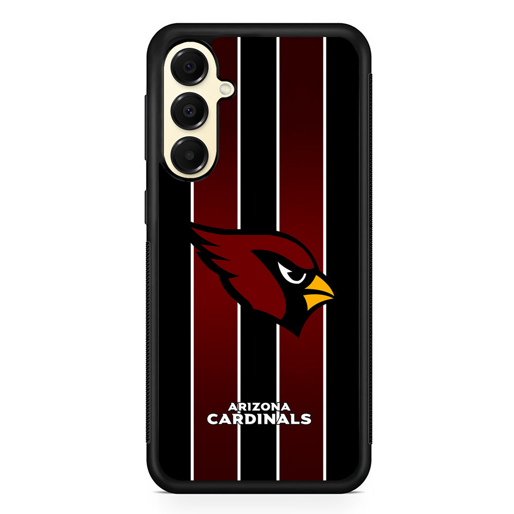 NFL Arizona Cardinals Strike Line Samsung Galaxy A16 Case | Slim Rubber Samsung Galaxy A16 Case