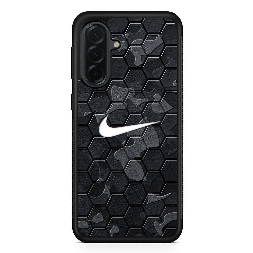 Nike Hexagon Pattern Camo Samsung Galaxy A36 Case | Durable Samsung Galaxy A36 Cover