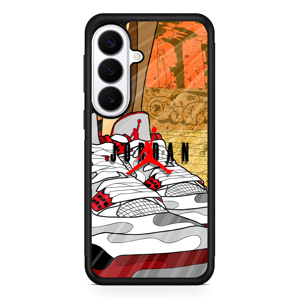 Air Jordan The Cartoon Shoes Samsung Galaxy S26 Plus Case | Lightweight Protective Cover for Galaxy S26 Plus
