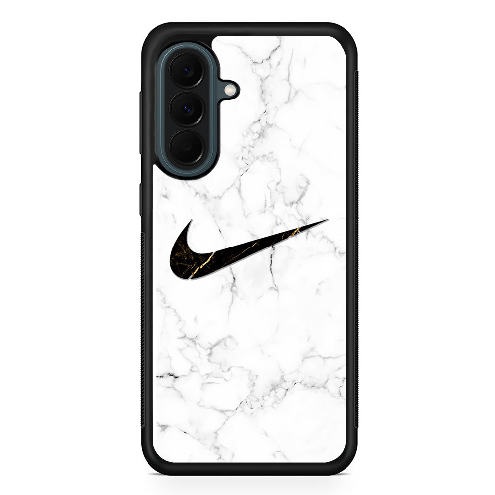 Nike Gold Line in Marble Samsung Galaxy A37 Case | Samsung Galaxy A37 Rubber Phone Case