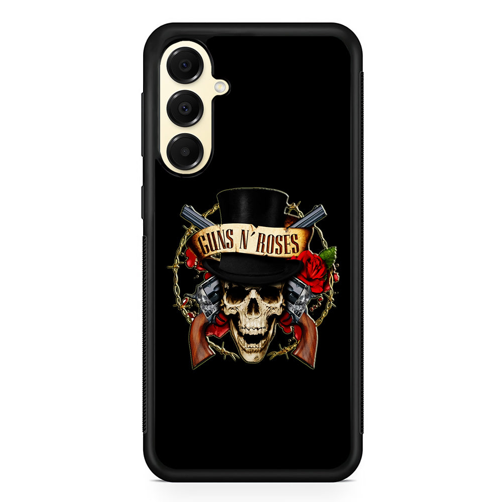 Guns N Roses Rock Skull Samsung Galaxy A16 Case | Slim Rubber Samsung Galaxy A16 Case