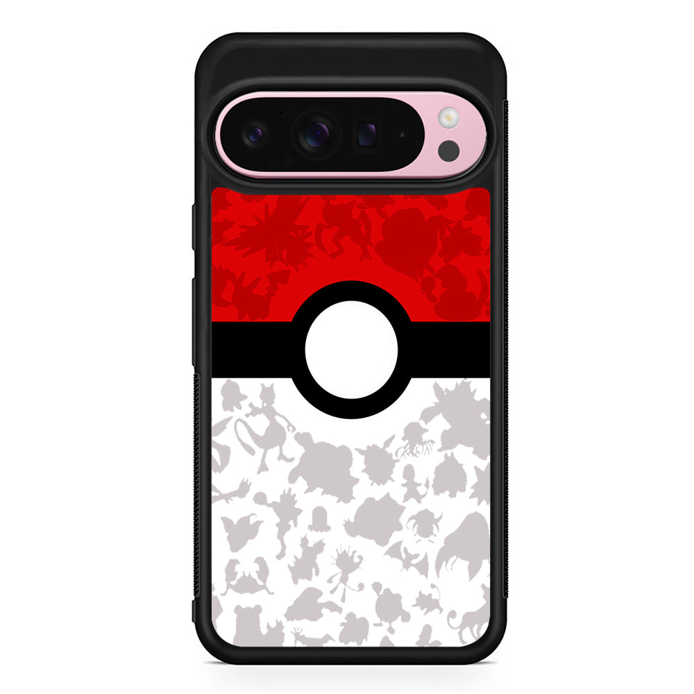 Pokemon Ball Silhouette Google Pixel 9 Pro XL Case | Protective Cover