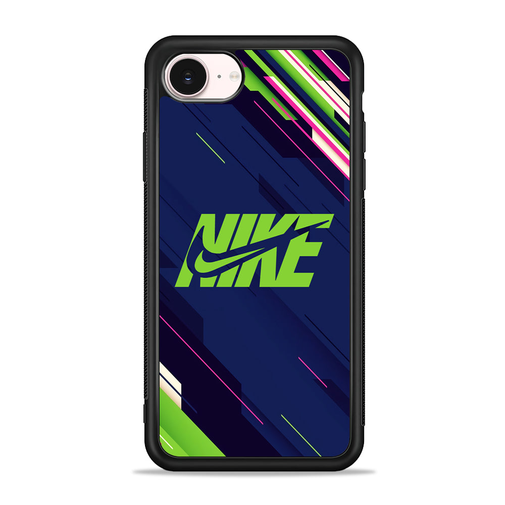Nike Futuristic Pattern iPhone 17e Case - Silicone Case