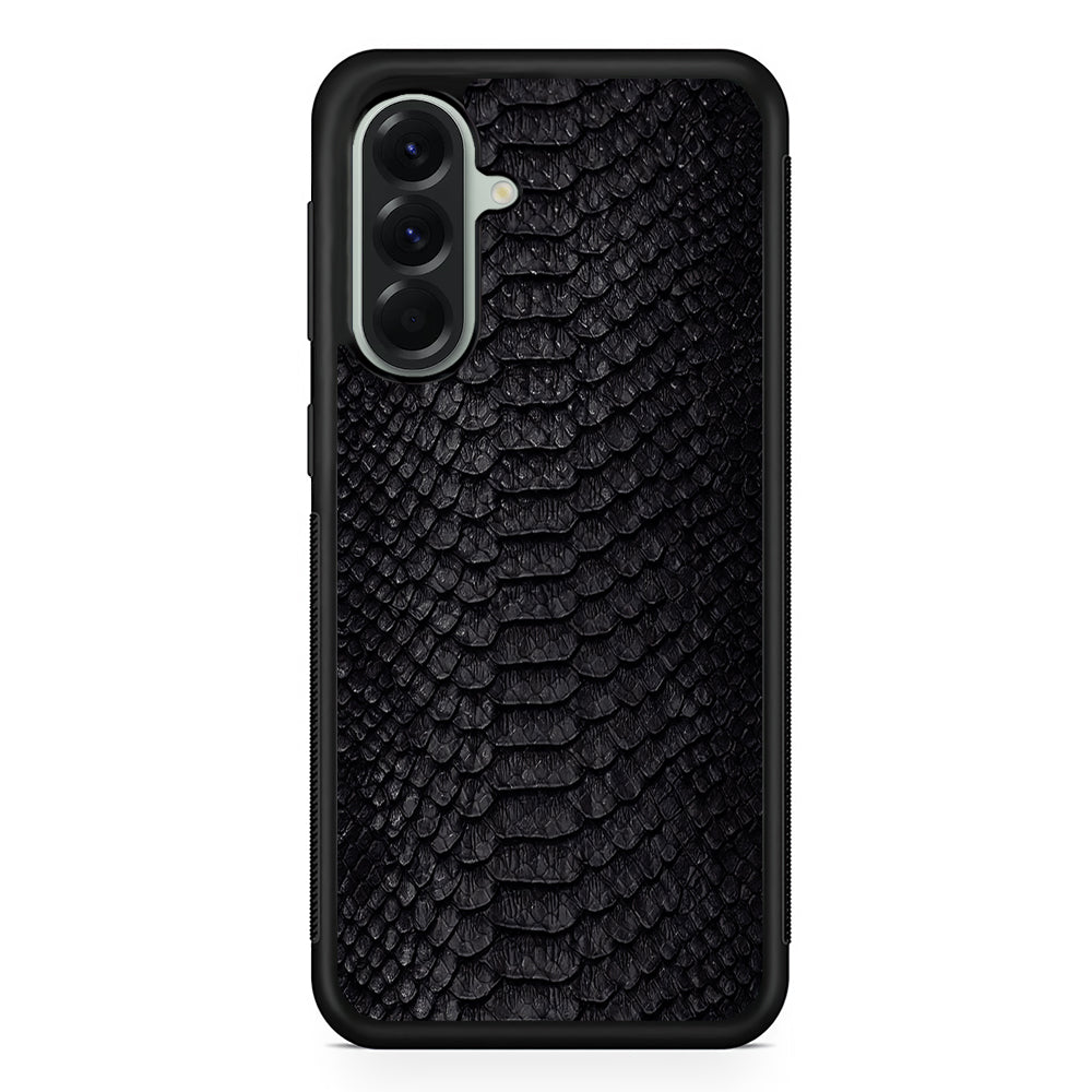 Black Snake Skin Pattern Samsung Galaxy A56 Case | Samsung Galaxy A56 Protective Rubber Case