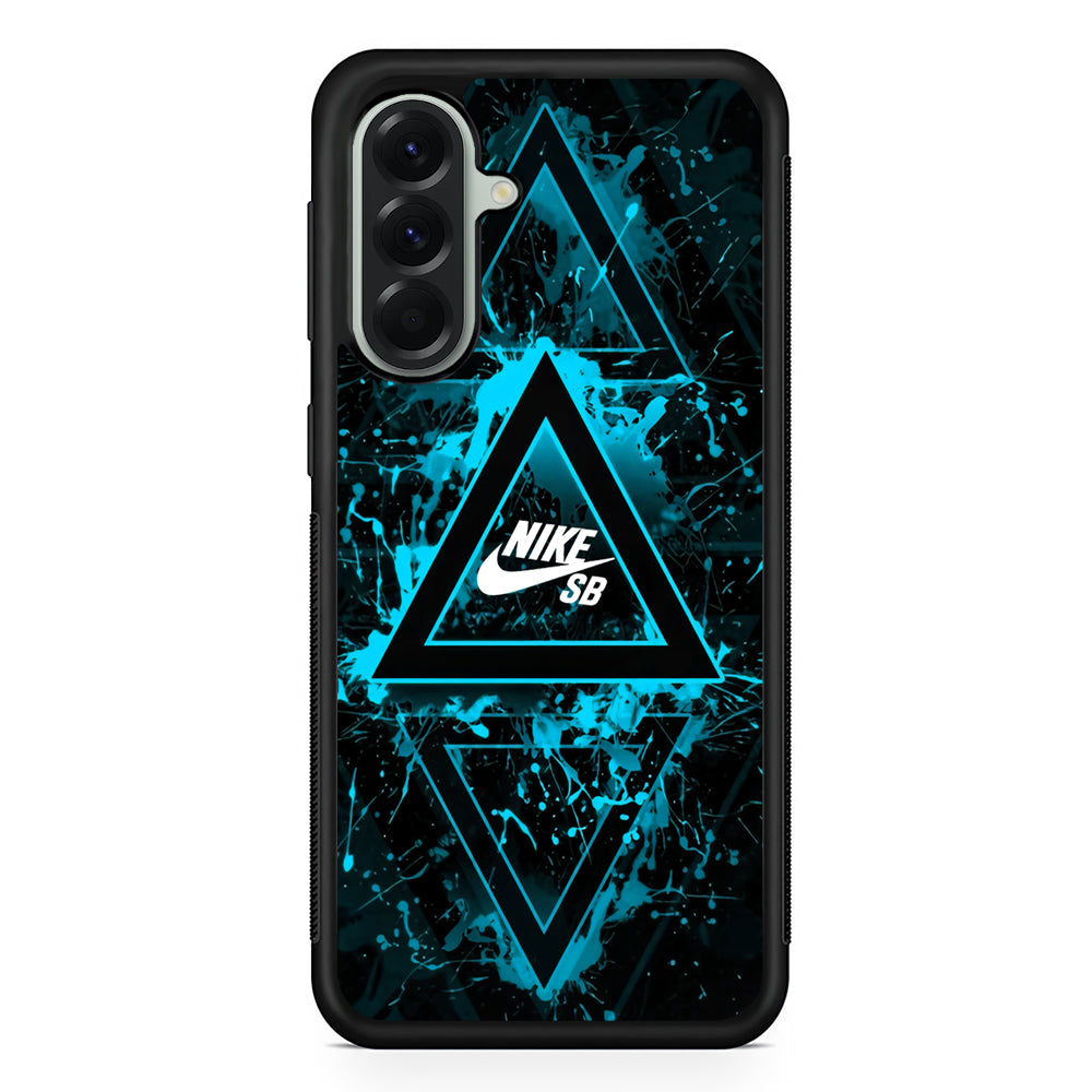 Nike Blue Paint Triangle Samsung Galaxy A56 Case | Durable Samsung Galaxy A56 Cover