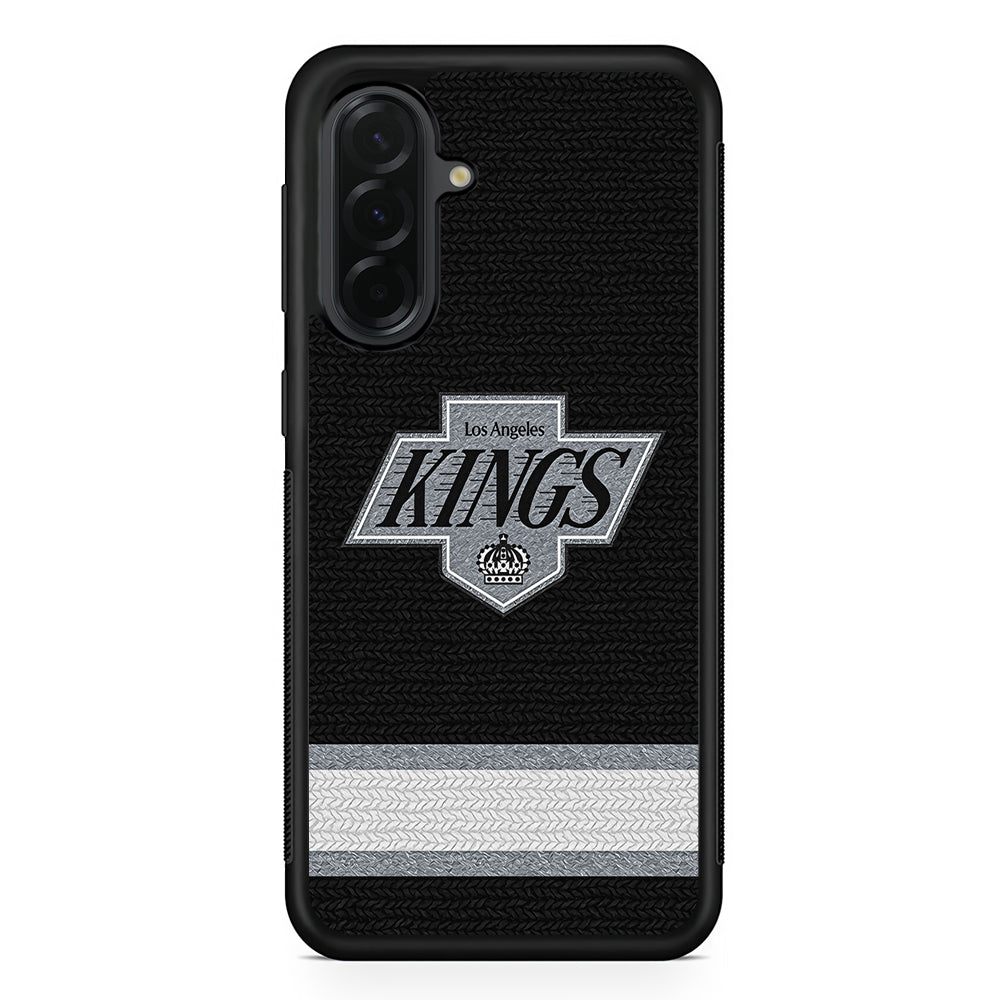 NHL Los Angeles Kings Pattern Samsung Galaxy A36 Case | Protective Rubber Cover