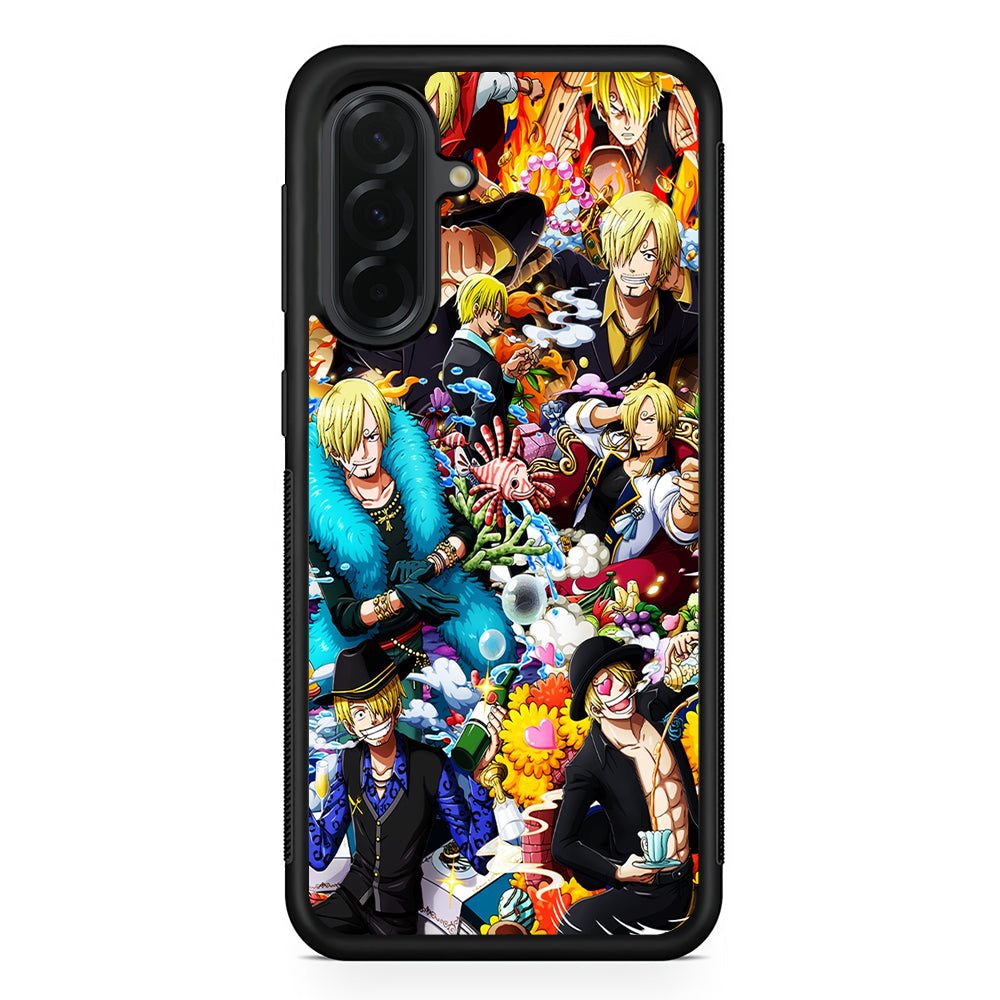 One Piece Sanji Aesthetic Samsung Galaxy A36 Case | Protective Rubber Cover