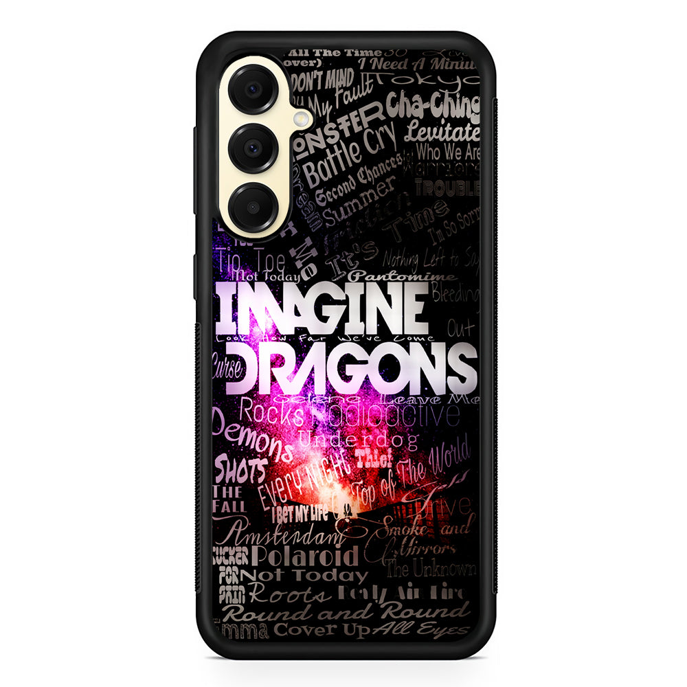 Imagine Dragons Lettering Art Samsung Galaxy A16 Case | Slim Rubber Samsung Galaxy A16 Case
