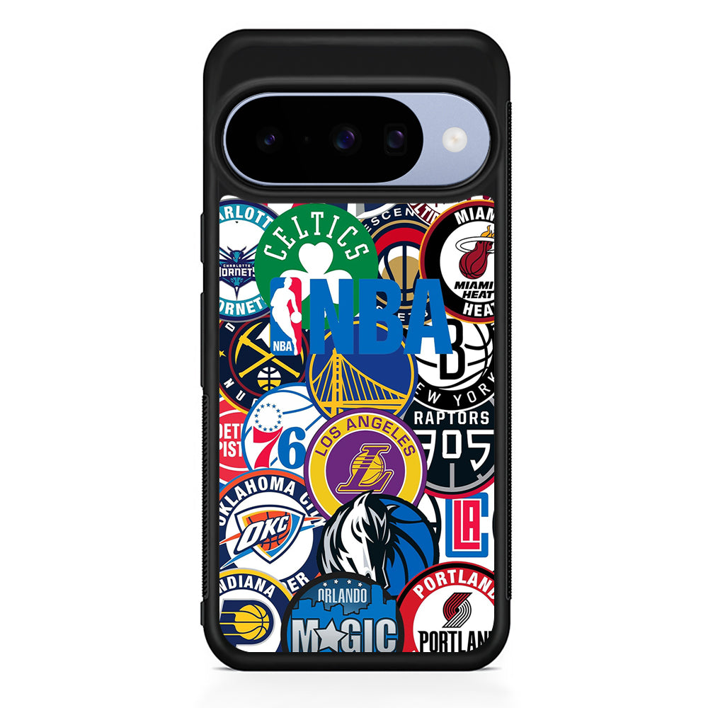 All NBA Basketball Teams Google Pixel 10 Case | Google Pixel 10 Rubber Protective Case