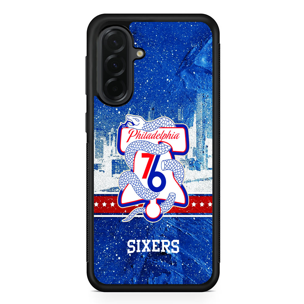 NBA Philadelphia 76ers Sixers Samsung Galaxy A36 Case | Protective Rubber Cover