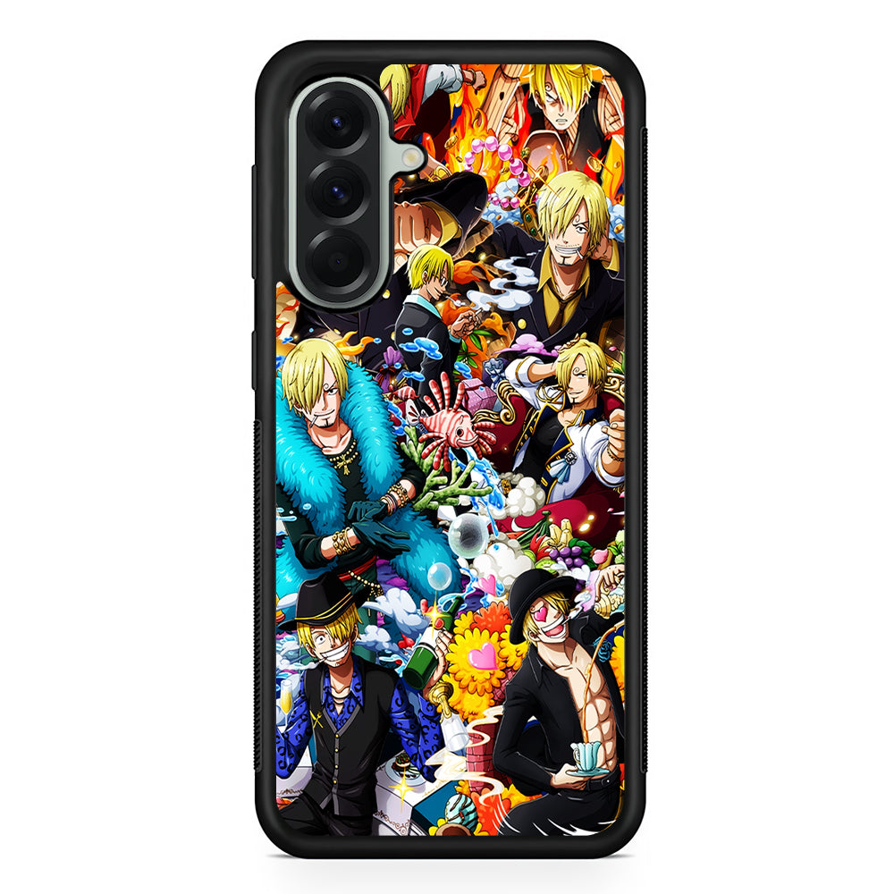 One Piece Sanji Aesthetic Samsung Galaxy A56 Case | Samsung Galaxy A56 Protective Rubber Case