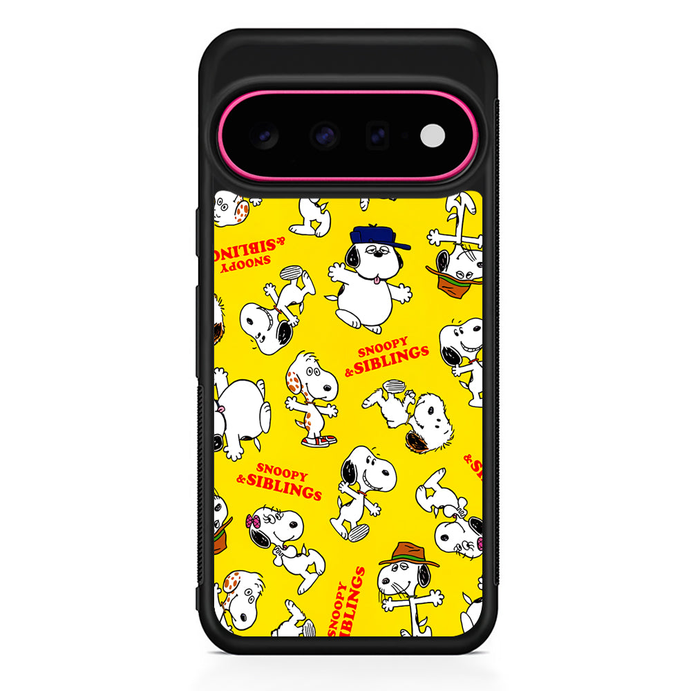 Snoopy and Siblings Dance Google Pixel 11 Case | Slim Shockproof Cover