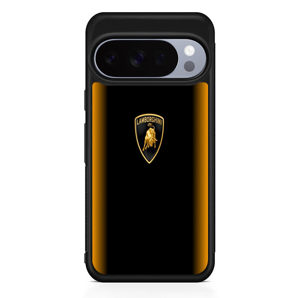 Lamborghini Stripe Gold Google Pixel 10 Pro Case | Slim Google Pixel 10 Pro Rubber Case