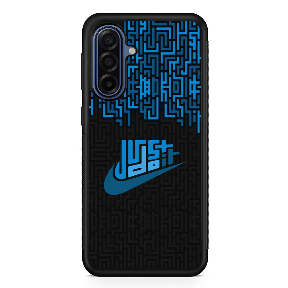 Nike Matrix of Ocean Samsung Galaxy A17 Case | Samsung Galaxy A17 Protective Rubber Case
