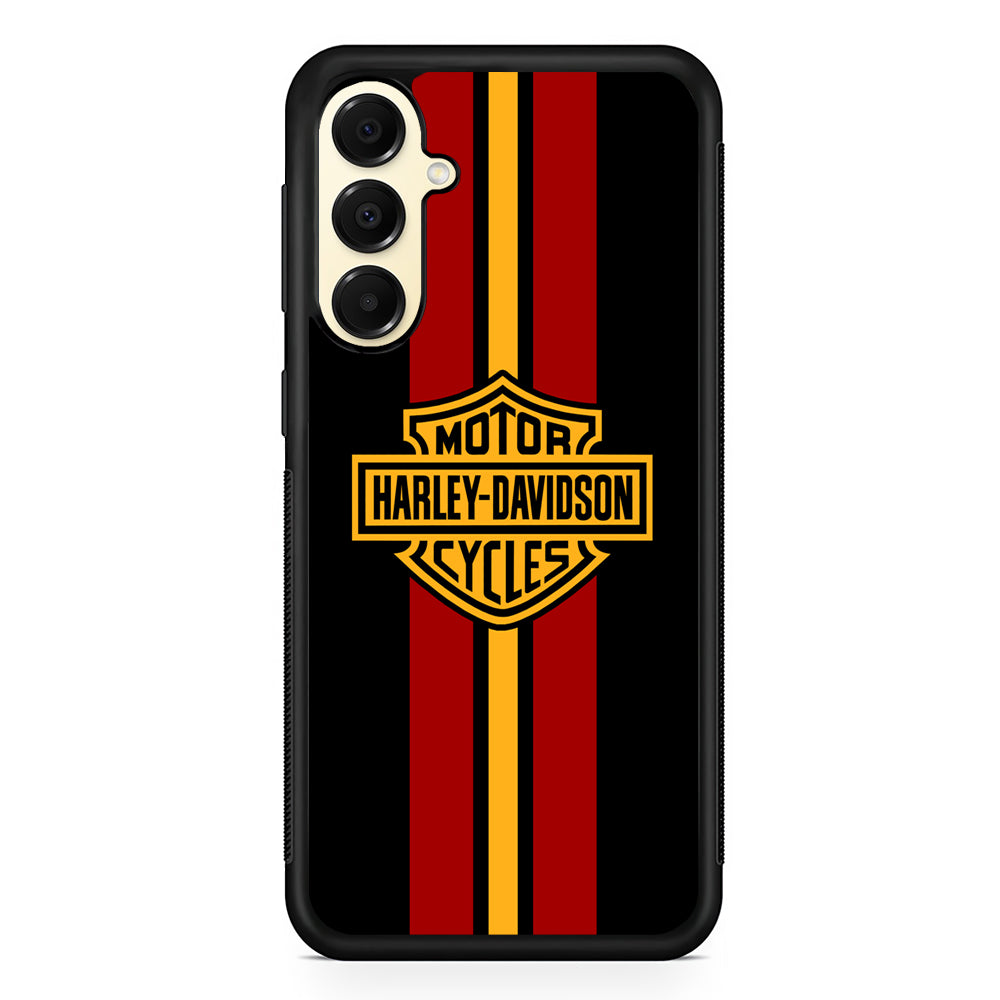 Harley Davidson Red Stripe Emblem Samsung Galaxy A16 Case | Custom Protective Samsung Galaxy A16 Case