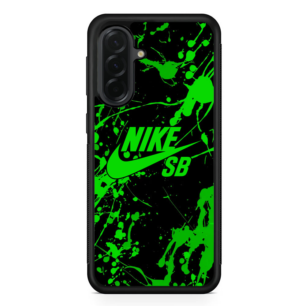 Nike Green Paint Splash Samsung Galaxy A36 Case | Durable Samsung Galaxy A36 Cover
