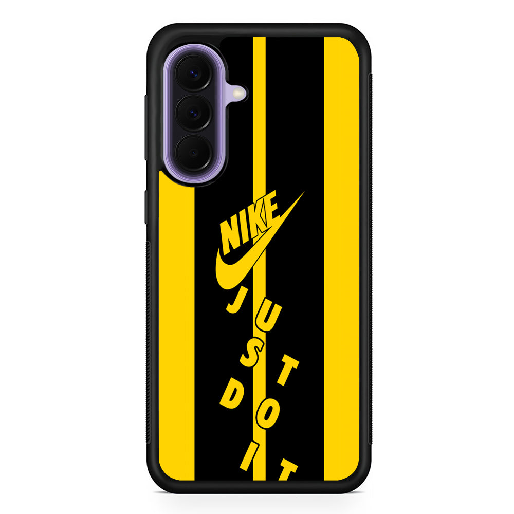 Nike Yellow Stripe Just Do It Samsung Galaxy A57 Case | Samsung Galaxy A57 Protective Cover