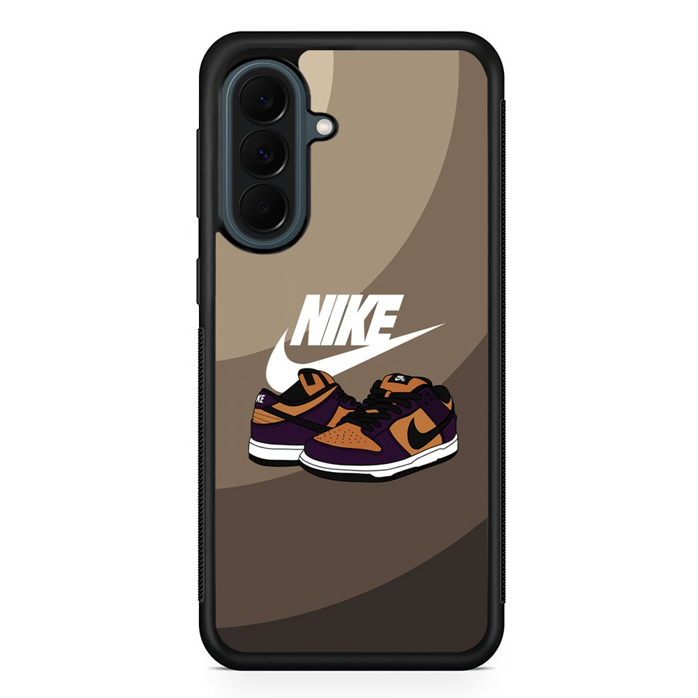 Nike Purple in Brown Layer Samsung Galaxy A37 Case | Samsung Galaxy A37 Rubber Phone Case