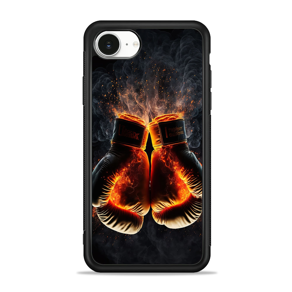 Boxing Gloves In Fire iPhone 16e Case | Protective Phone Cover