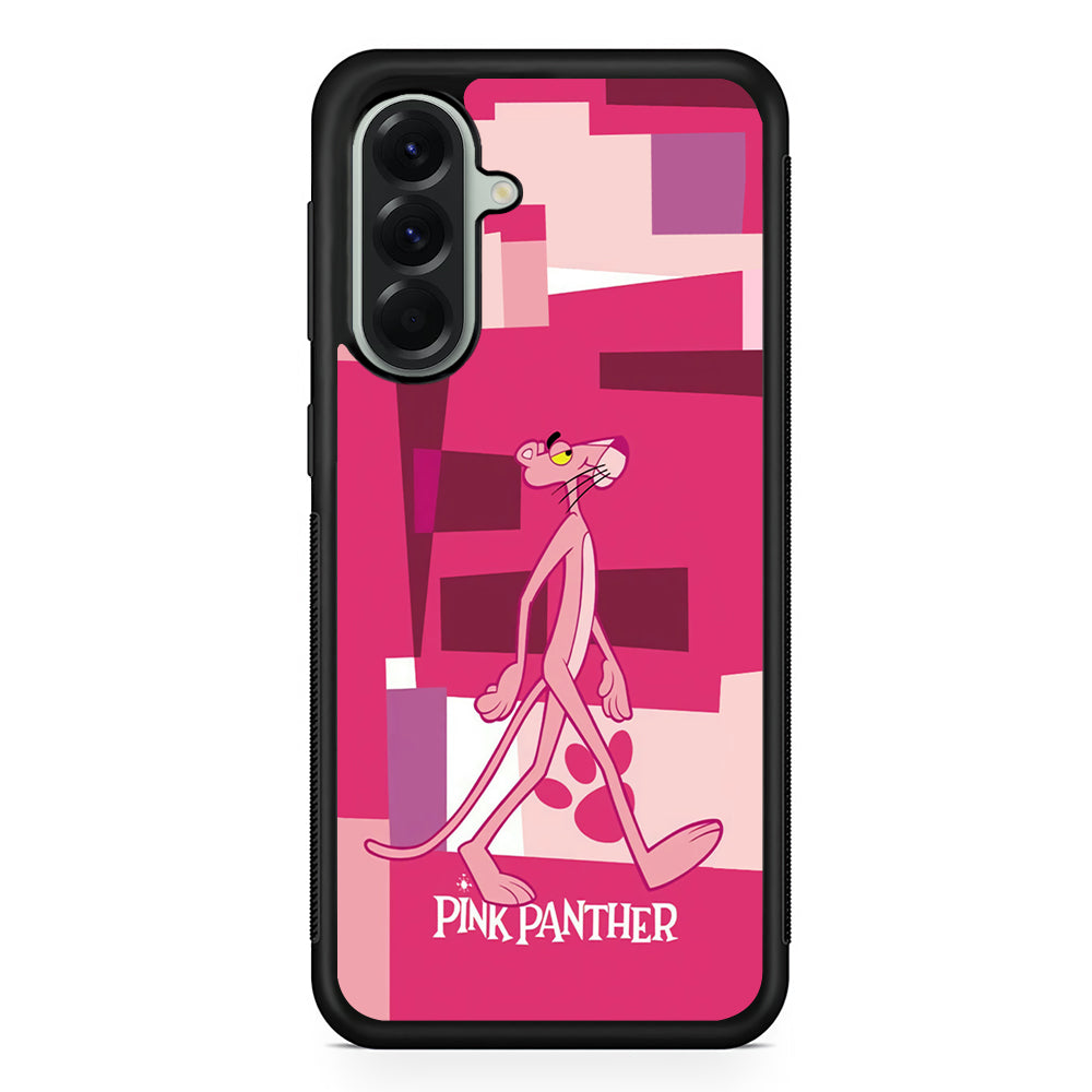 Pink Panther Walk Away Samsung Galaxy A56 Case | Samsung Galaxy A56 Protective Rubber Case