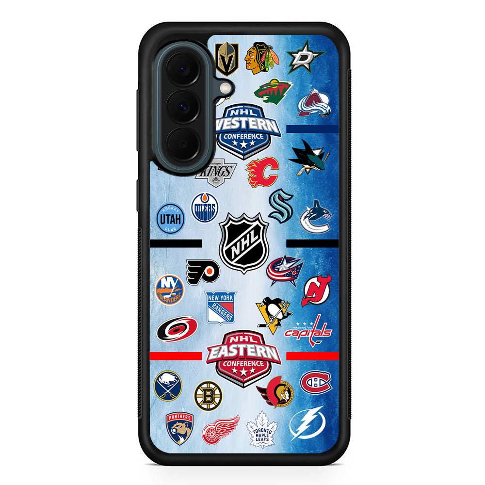 All NHL Teams Logo Samsung Galaxy A37 Case | Samsung Galaxy A37 Rubber Phone Case