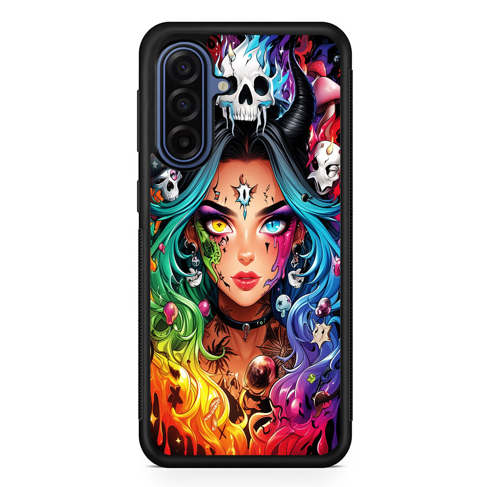 Anime Witch Girl Art Samsung Galaxy A17 Case | Slim Protective Phone Cover