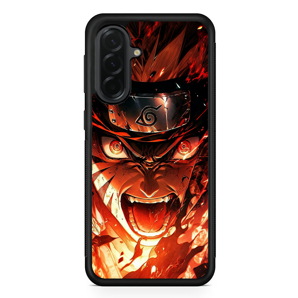 Naruto Uzumaki Goes Berserk Samsung Galaxy A36 Case | Protective Rubber Cover