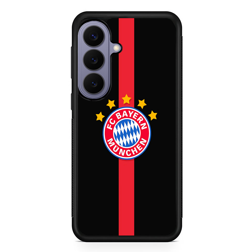 Bayern Munchen Stripe Red Samsung Galaxy S26 Case | Durable Rubber Case for Samsung Galaxy S26