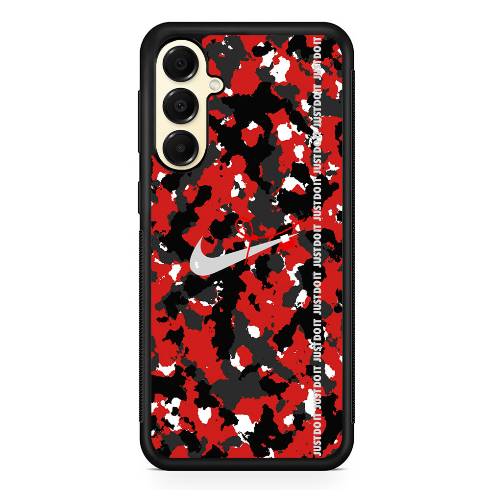 Nike Red Splash Camouflage Samsung Galaxy A16 Case | Custom Protective Samsung Galaxy A16 Case