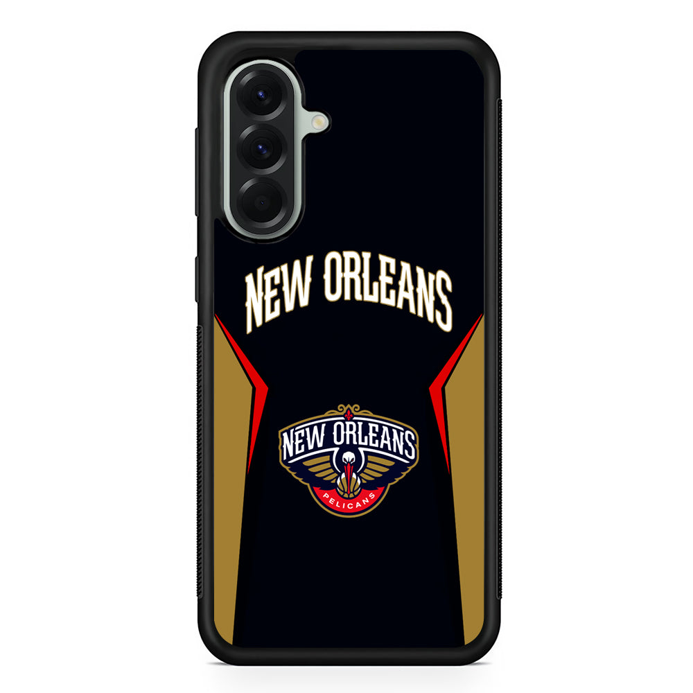 NBA New Orleans Pelicans Jersey Samsung Galaxy A56 Case | Samsung Galaxy A56 Protective Rubber Case