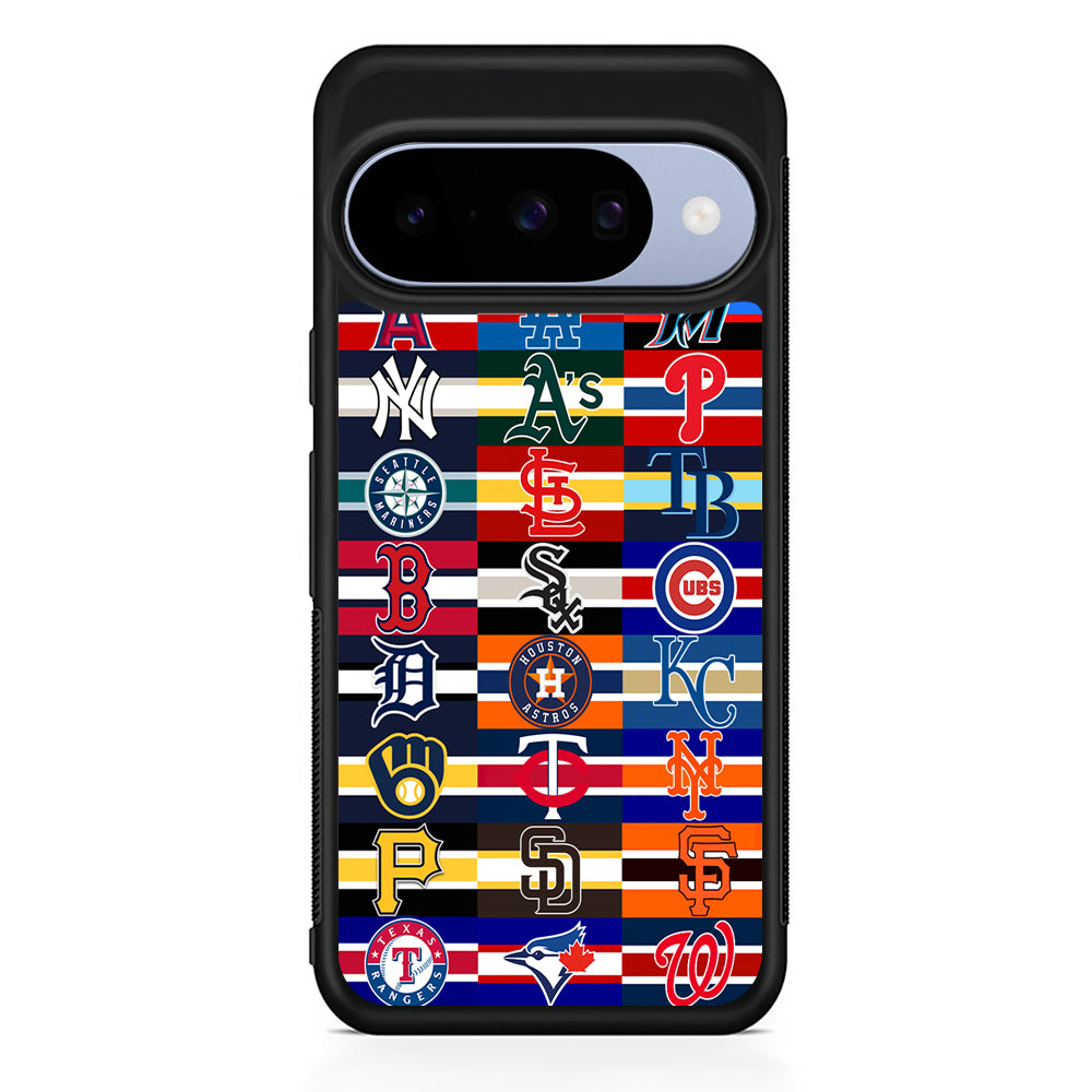 All MLB Teams Jersey Google Pixel 10 Case | Google Pixel 10 Rubber Protective Case
