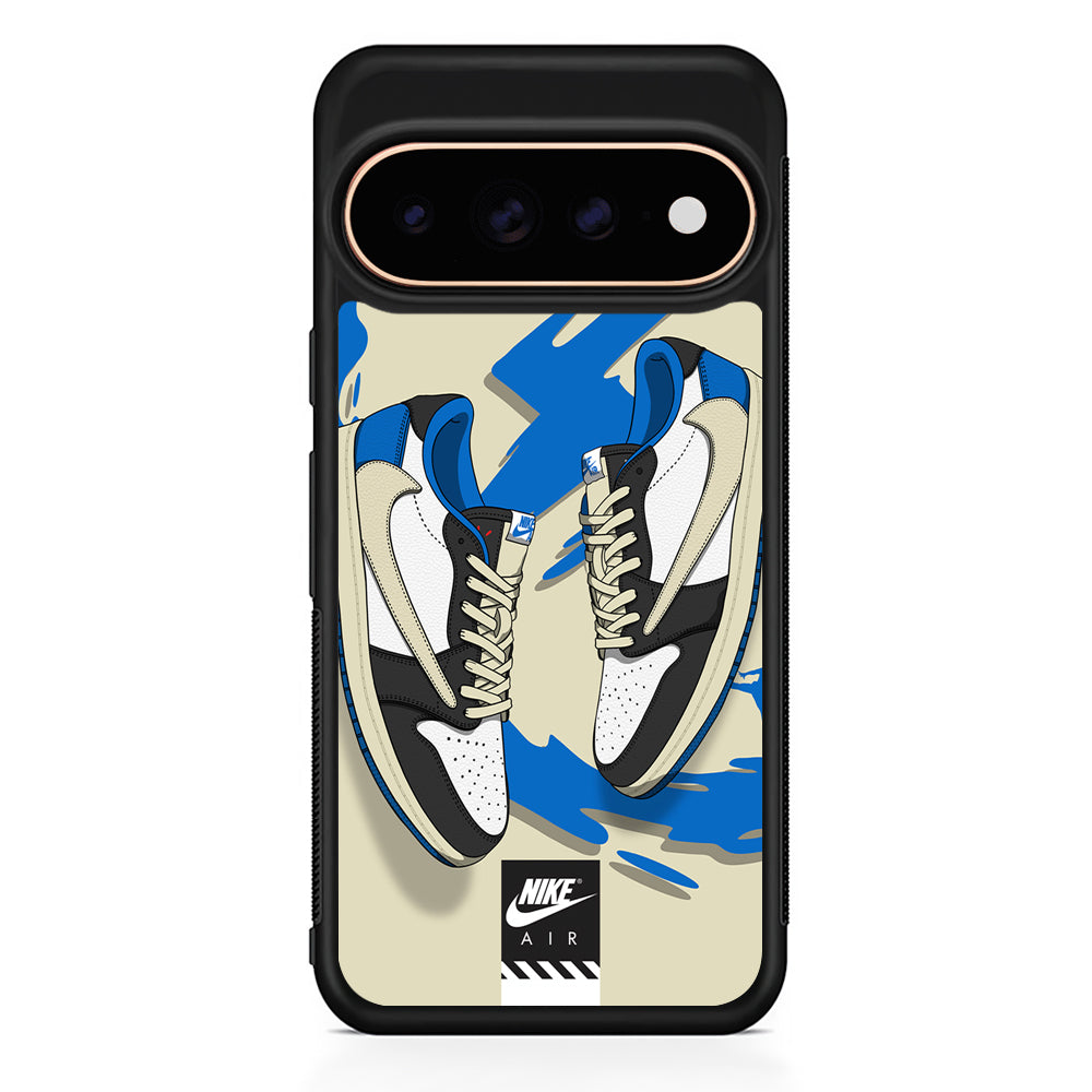 Nike Blue Whirlwind Google Pixel 11 Pro Case - Stylish Protective Phone Case