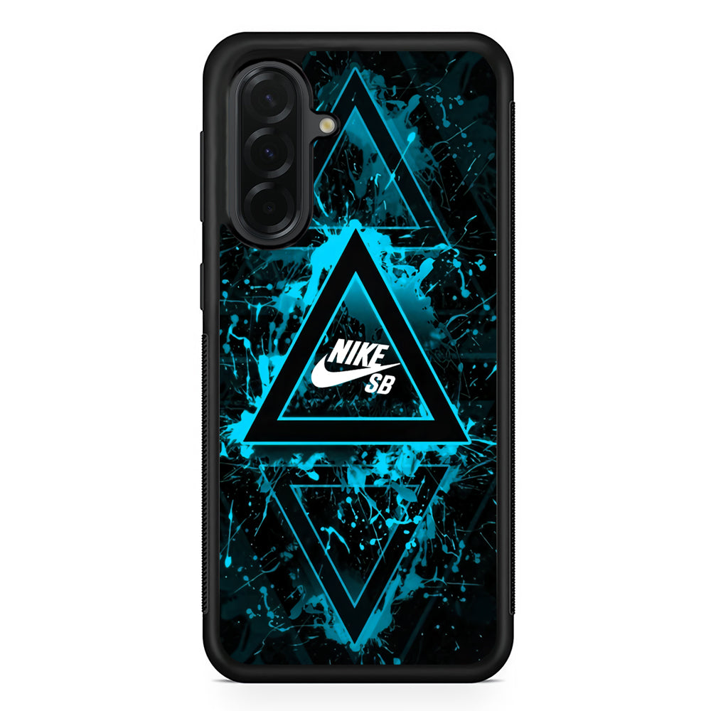 Nike Blue Paint Triangle Samsung Galaxy A36 Case | Durable Samsung Galaxy A36 Cover
