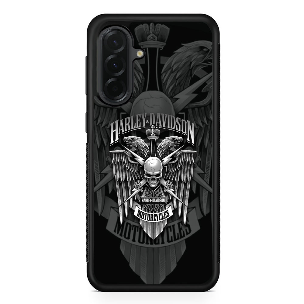 Harley Davidson Silver Pinion Samsung Galaxy A36 Case | Durable Samsung Galaxy A36 Cover