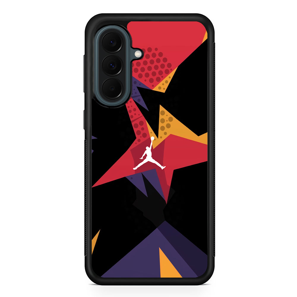 Air Jordan Silhouette of Footstep Samsung Galaxy A37 Case | Custom Samsung Galaxy A37 Protective Cover