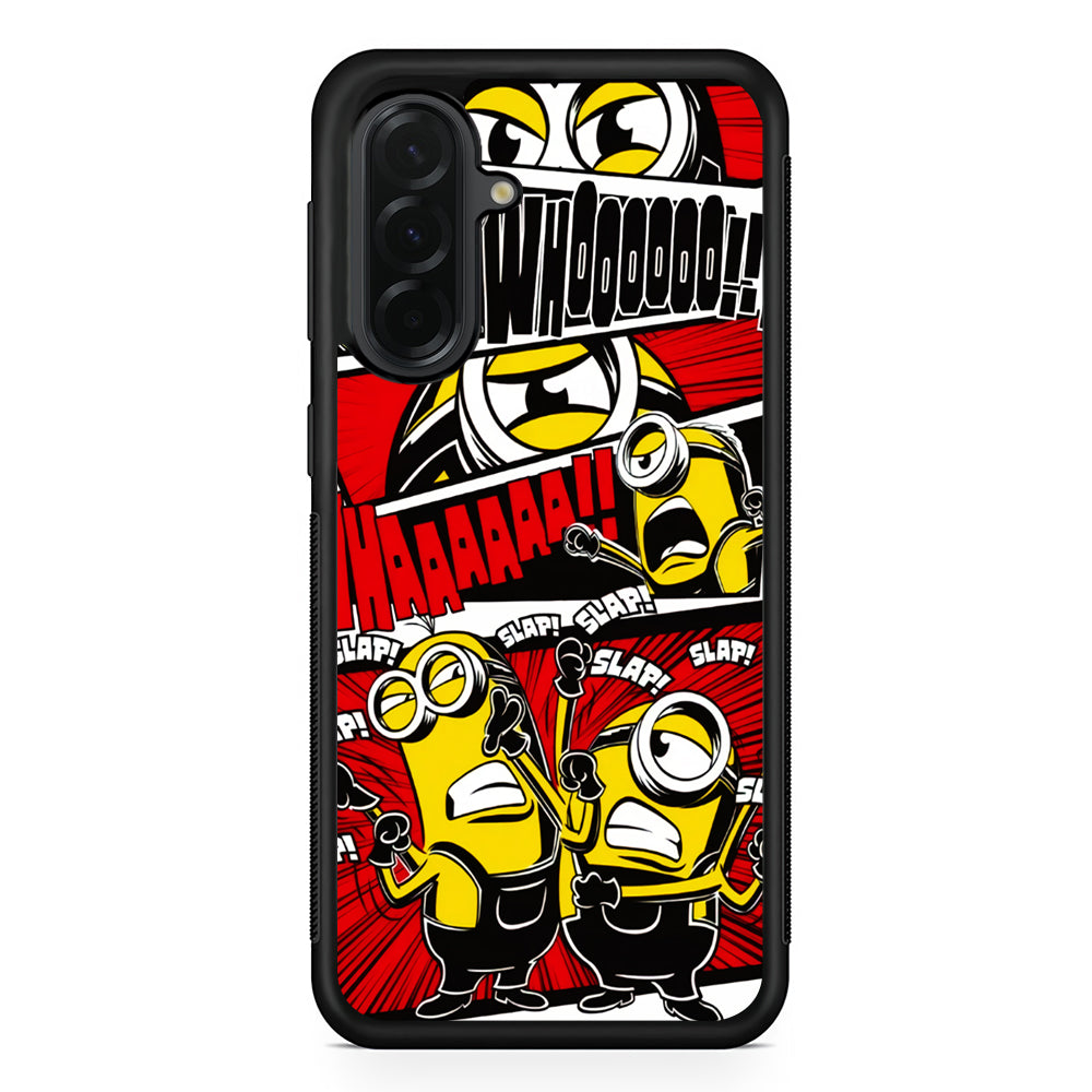 Minions Act Like In The Comic Samsung Galaxy A36 Case | Protective Rubber Cover