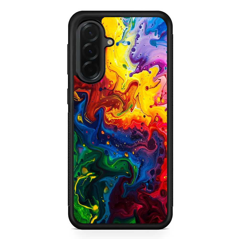 Abstract Liquid Marble Aesthetic Samsung Galaxy A36 Case | Protective Rubber Cover
