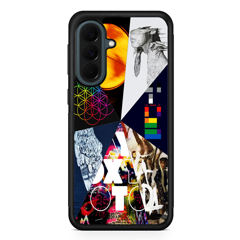 Coldplay Album Cover Collage Samsung Galaxy A37 Case | Samsung Galaxy A37 Rubber Phone Case