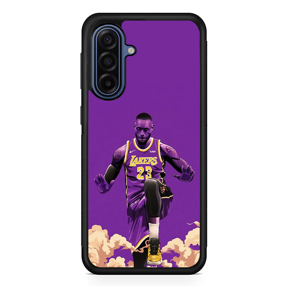 Lebron James Purple Background Samsung Galaxy A17 Case | Slim Protective Phone Cover