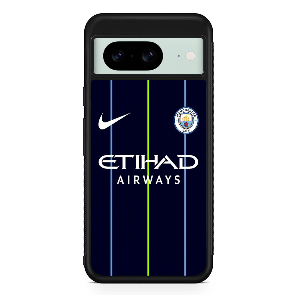 Nike Jersey Away Manchester City Google Pixel 8 Case | Slim Rubber Case for Google Pixel 8