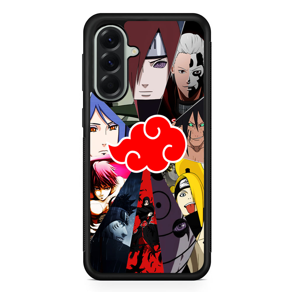 Naruto Akatsuki Clan Member Samsung Galaxy A56 Case | Samsung Galaxy A56 Protective Rubber Case