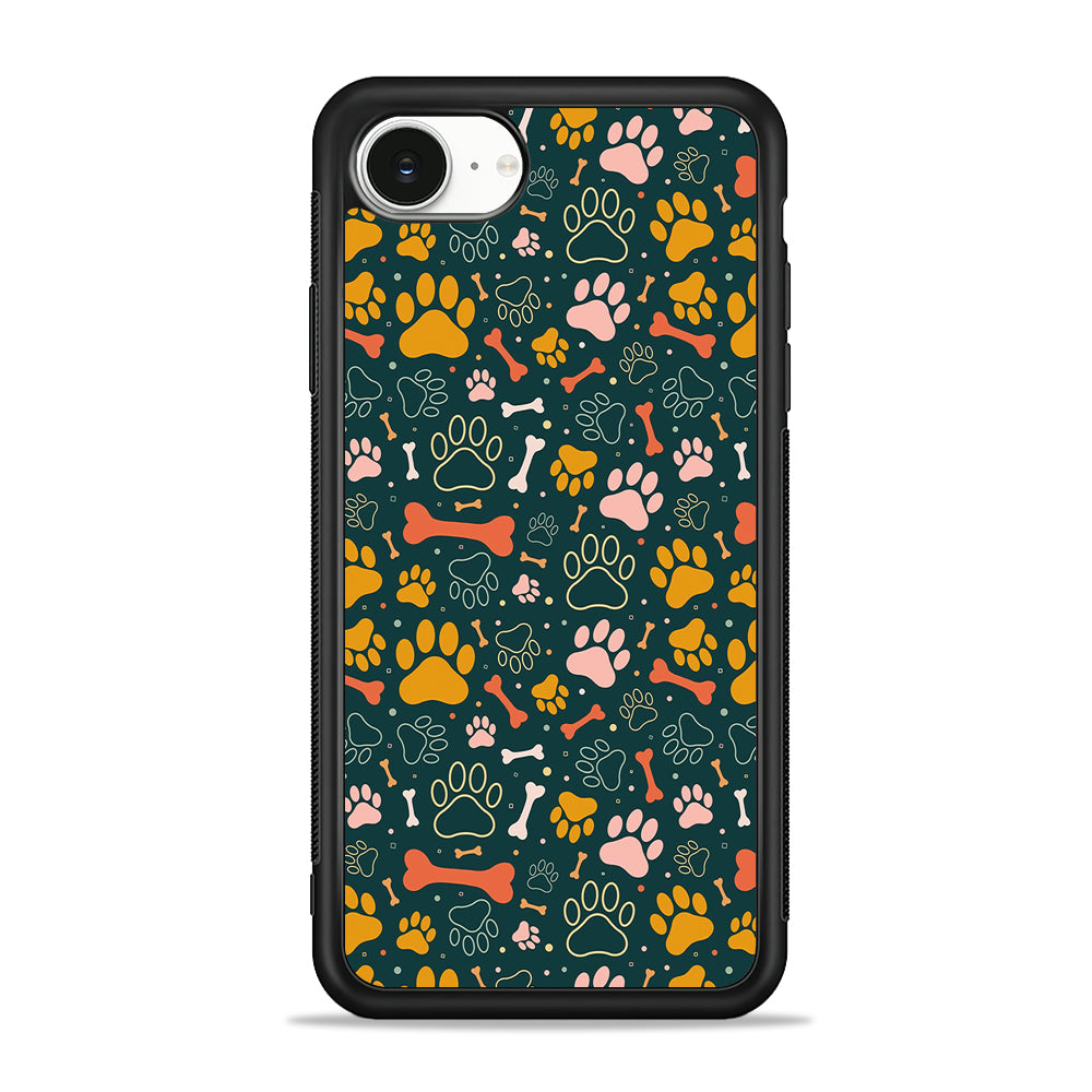 Dog Tracks and Bones iPhone 16e Case | Protective Phone Cover