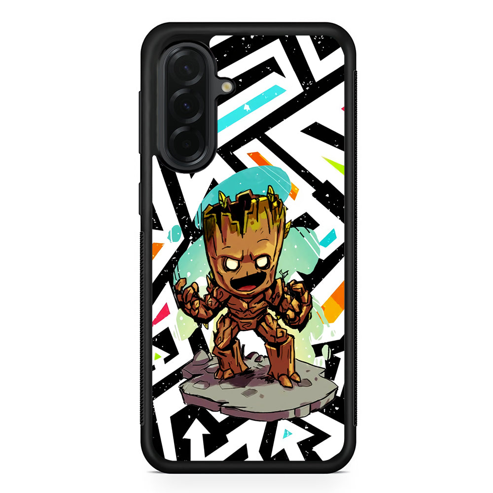 Groot Scream Power Samsung Galaxy A36 Case | Protective Rubber Cover