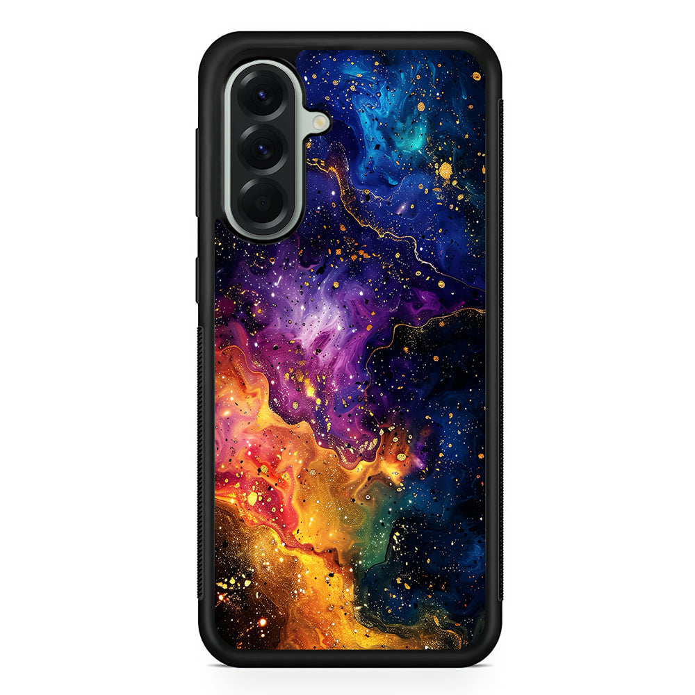 Sparkling Vibrant Abstract Fluid Samsung Galaxy A56 Case | Samsung Galaxy A56 Protective Rubber Case